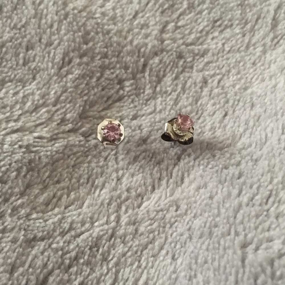 Sterling silver baby pink Diamond